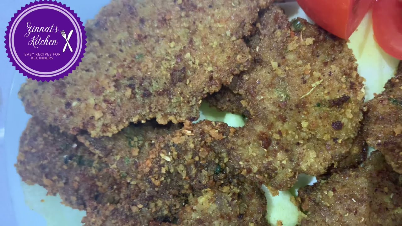 Mauritian champ - breaded beef cutlets